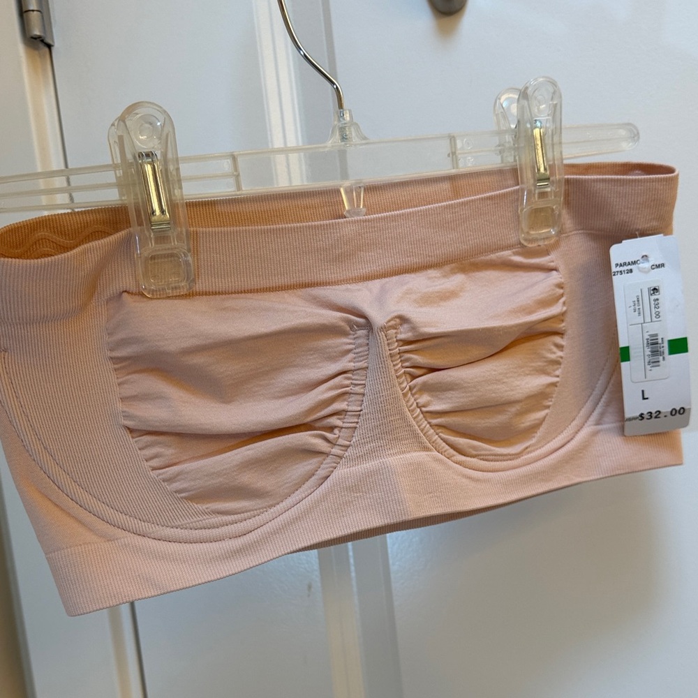 Paramour Camel Rose Bandeau Top Size Large